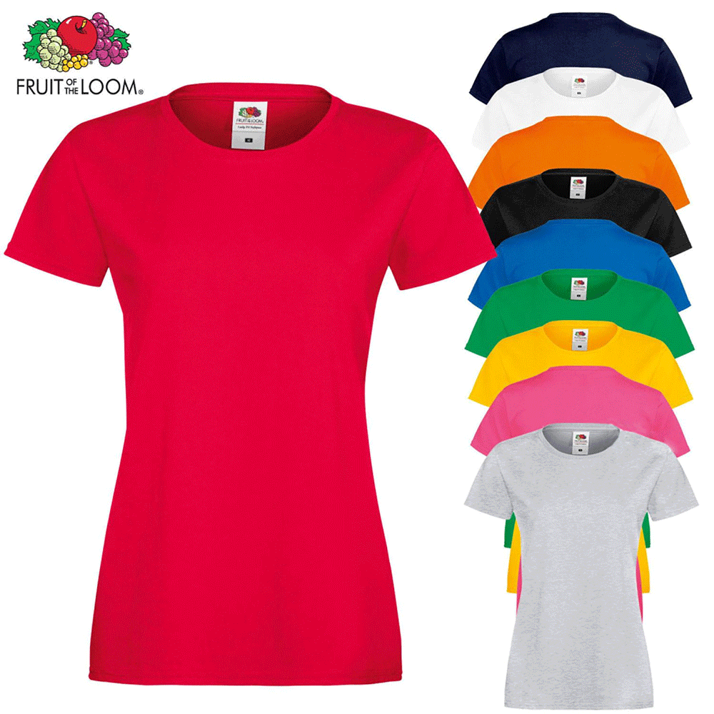 Fruit of The Loom Ladies Cotton Tshirt - Safe Workwear