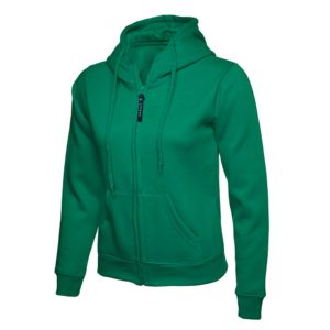 Uneek Ladies Classic Full Zip Hooded Sweatshirt UC505