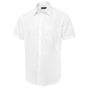 Uneek Men's Tailored Fit Short Sleeve Poplin Shirt UC714